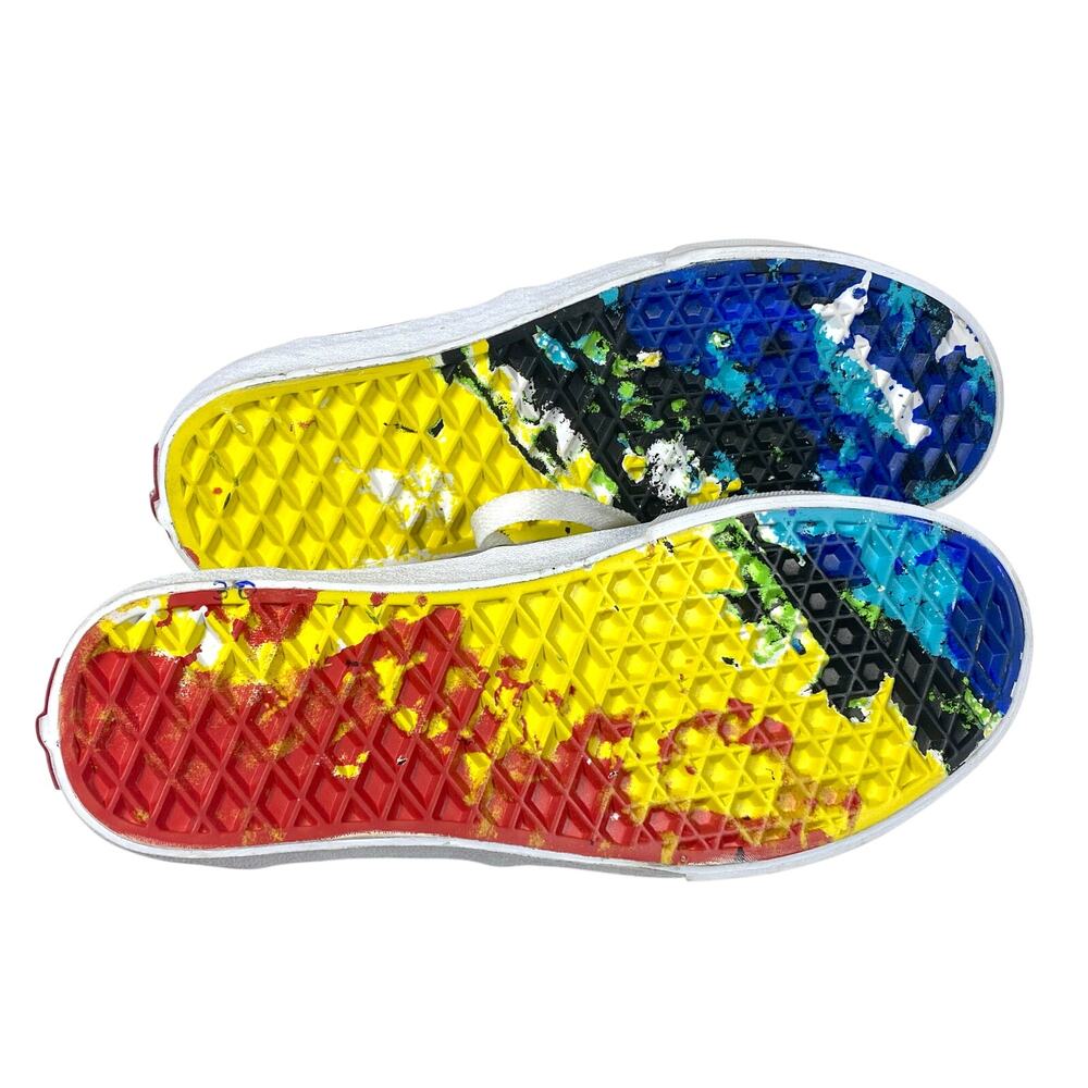 Vans Off The Wall x Crayola Low Top Skate Shoes Men 3.5 Womens 5 Colorful NWOB - Picture 4 of 10